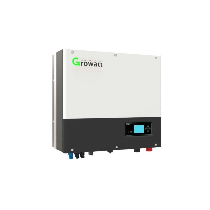 Zestaw solarny: przetwornica hybrydowa GROWATT 3p 10 kW + akumulator 10,24 kWh